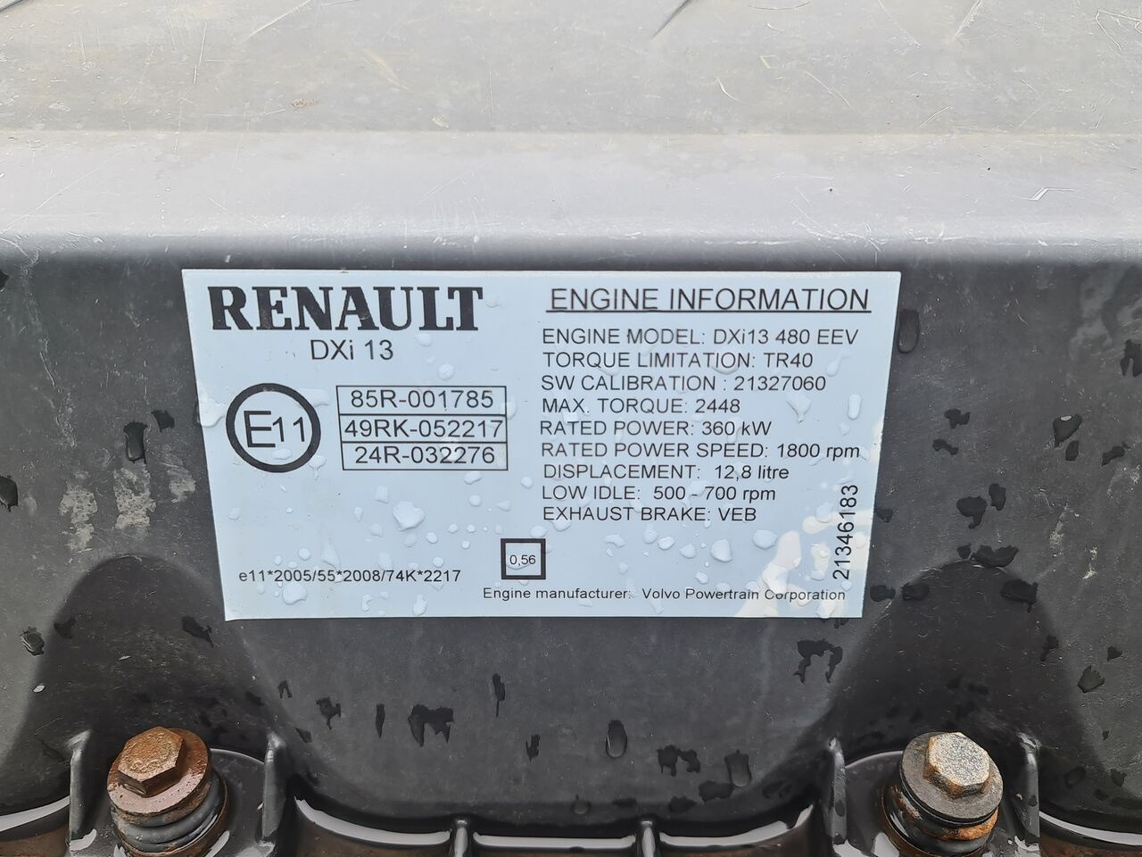 Renault MAGNUM DXI 13 480 EEV - Двигатель для Грузовиков: фото 5 Renault MAGNUM DXI 13 480 EEV - Двигатель для Грузовиков: фото 5