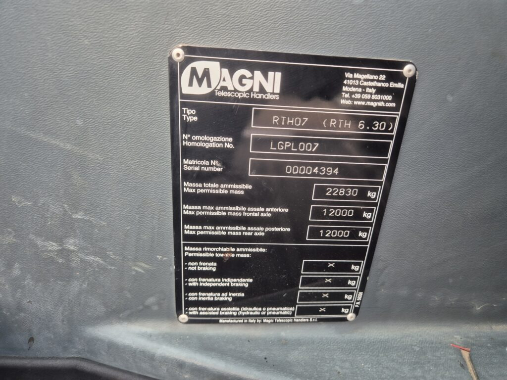 Телескопический погрузчик MAGNI RTH 6.30: фото 18 Телескопический погрузчик MAGNI RTH 6.30: фото 18