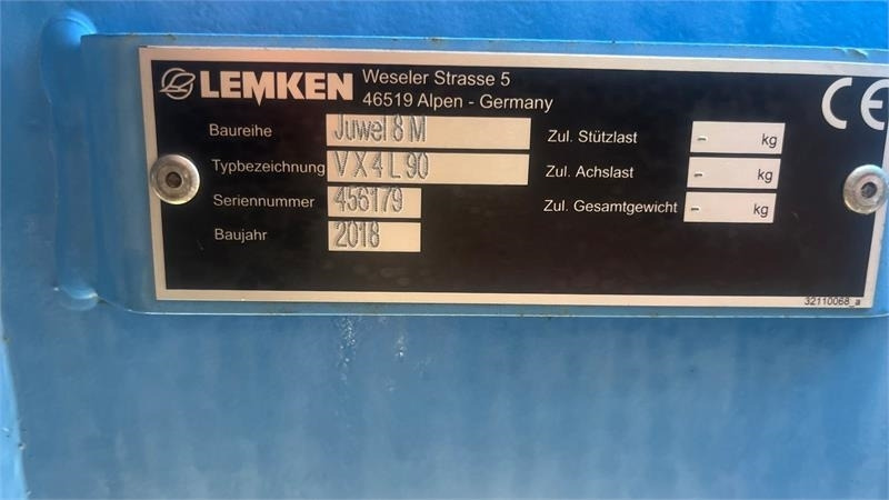 Lemken Juwel 8M VX4L90 MEGET VELHOLDT plov som ikke har k - Плуг: фото 5 Lemken Juwel 8M VX4L90 MEGET VELHOLDT plov som ikke har k - Плуг: фото 5