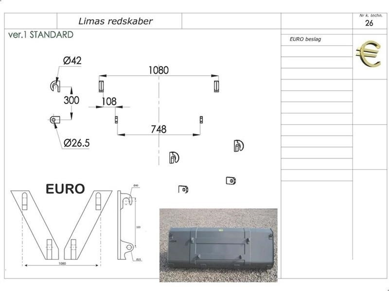 Limas Balletang med EURO - Ковш для Строительной техники: фото 2 Limas Balletang med EURO - Ковш для Строительной техники: фото 2