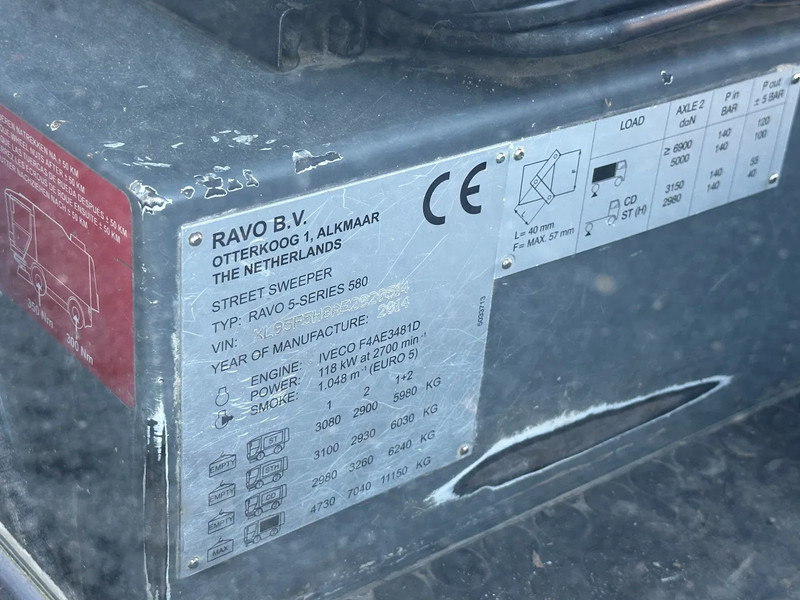 Подметально-уборочная машина Ravo 580 VEEGMACHINE/SWEEPER!!: фото 9 Подметально-уборочная машина Ravo 580 VEEGMACHINE/SWEEPER!!: фото 9