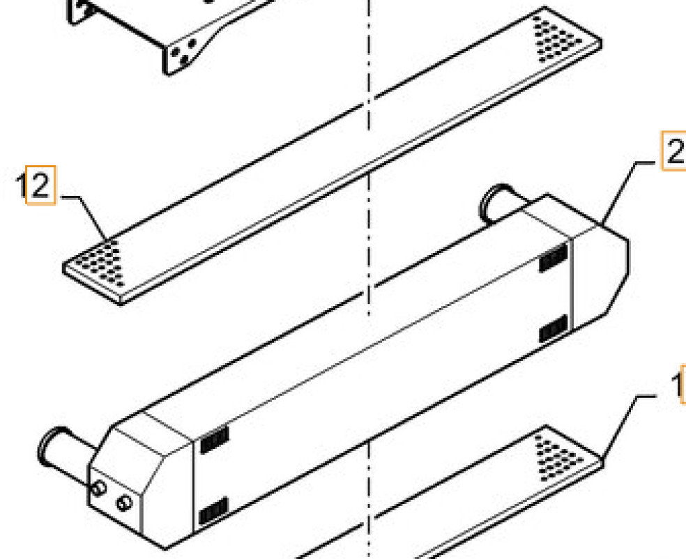 Case 11LQ-35052 - 11LQ35051 - Интеркулер для Строительной техники: фото 1 Case 11LQ-35052 - 11LQ35051 - Интеркулер для Строительной техники: фото 1
