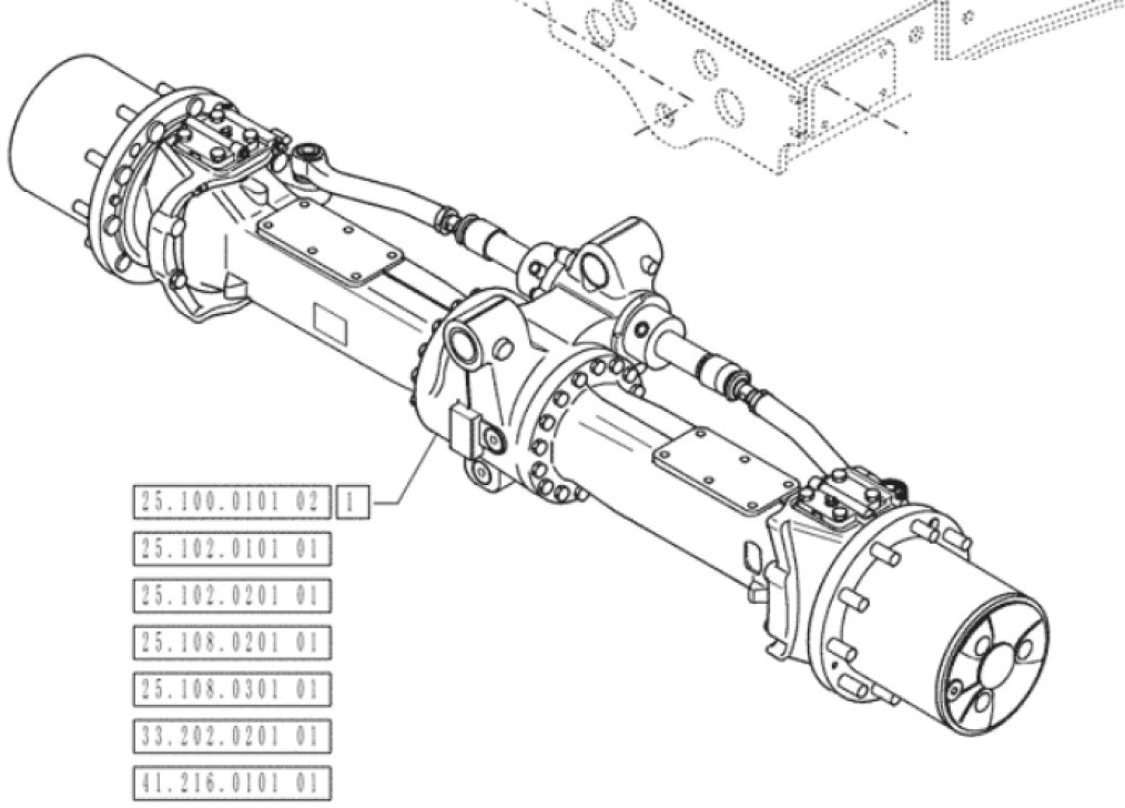 Case 47850494 - 84285791 - Передняя ось для Строительной техники: фото 1 Case 47850494 - 84285791 - Передняя ось для Строительной техники: фото 1