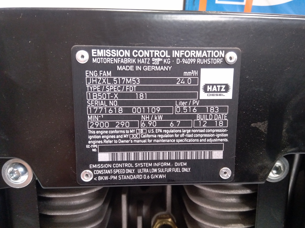 Hatz 1B50T-X - 1255628 - Двигатель для Строительной техники: фото 4 Hatz 1B50T-X - 1255628 - Двигатель для Строительной техники: фото 4