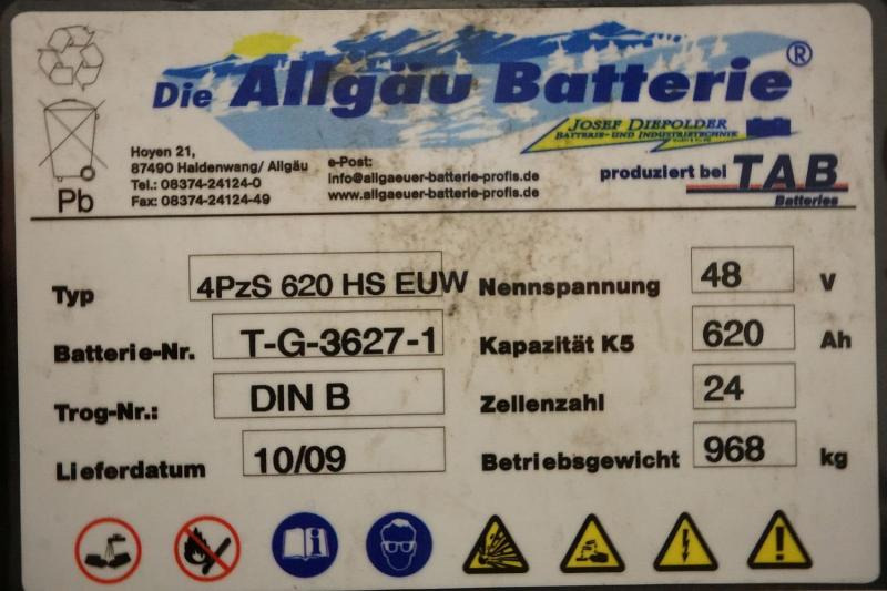 ALLGÄU BATTERIE 48 Volt 4 PzS 620 Ah - Аккумулятор: фото 5 ALLGÄU BATTERIE 48 Volt 4 PzS 620 Ah - Аккумулятор: фото 5