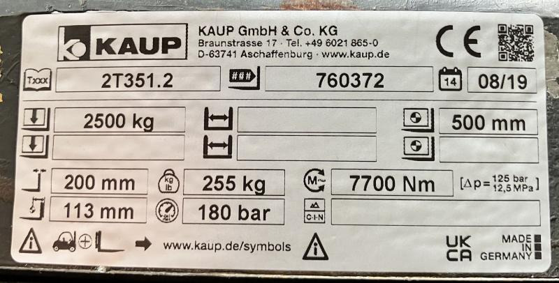 KAUP KAUP 2T351.2, Breite 1040 mm - Навесное оборудование для Погрузочно-разгрузочной техники: фото 4 KAUP KAUP 2T351.2, Breite 1040 mm - Навесное оборудование для Погрузочно-разгрузочной техники: фото 4