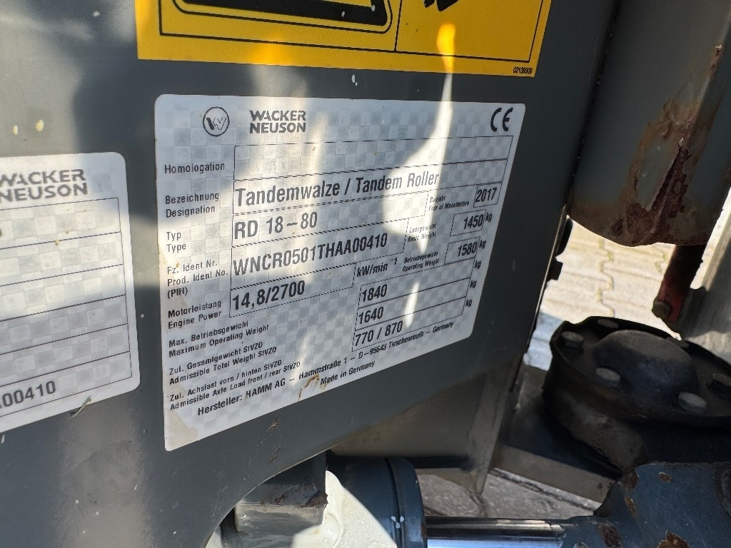 Дорожный каток Wacker Neuson RD 18-80: фото 12 Дорожный каток Wacker Neuson RD 18-80: фото 12