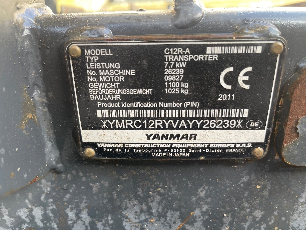 Yanmar C 12 R - Мини-самосвал: фото 5 Yanmar C 12 R - Мини-самосвал: фото 5