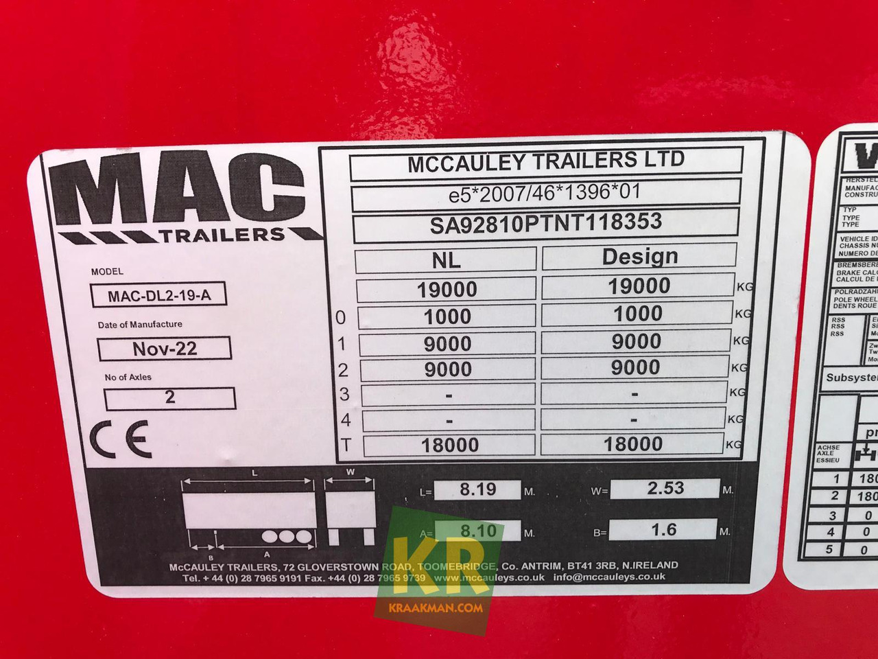 MAC Trailers 16 PREMIUM - Низкорамный прицеп: фото 3 MAC Trailers 16 PREMIUM - Низкорамный прицеп: фото 3