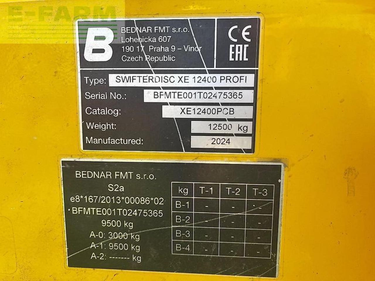 Bednar swiftredisc xe 12400 profi - Дисковая борона: фото 3 Bednar swiftredisc xe 12400 profi - Дисковая борона: фото 3