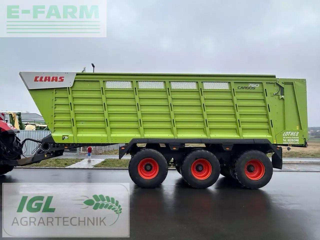 CLAAS cargos 760 - Сельскохозяйственный прицеп-самосвал: фото 3 CLAAS cargos 760 - Сельскохозяйственный прицеп-самосвал: фото 3