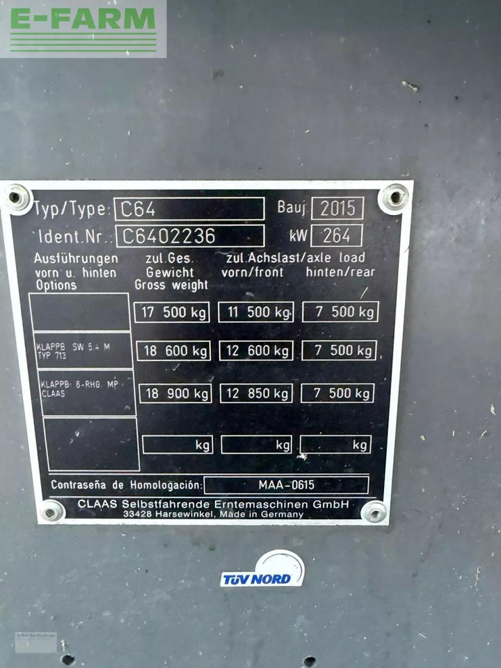 Зерноуборочный комбайн CLAAS lexion 650 (stage iiib): фото 20 Зерноуборочный комбайн CLAAS lexion 650 (stage iiib): фото 20