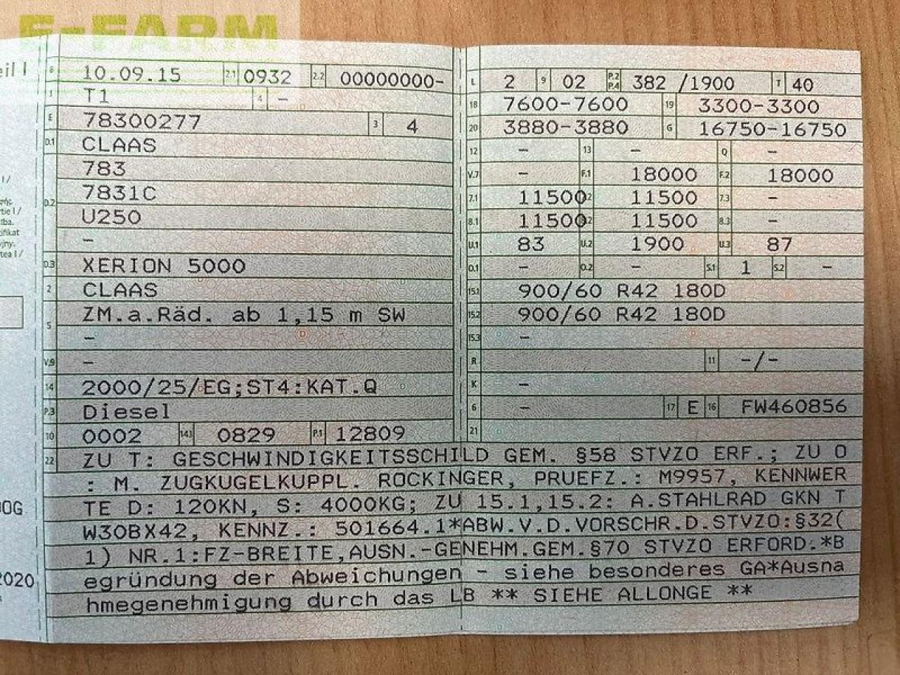 CLAAS xerion 5000 trac TRAC - Трактор: фото 2 CLAAS xerion 5000 trac TRAC - Трактор: фото 2
