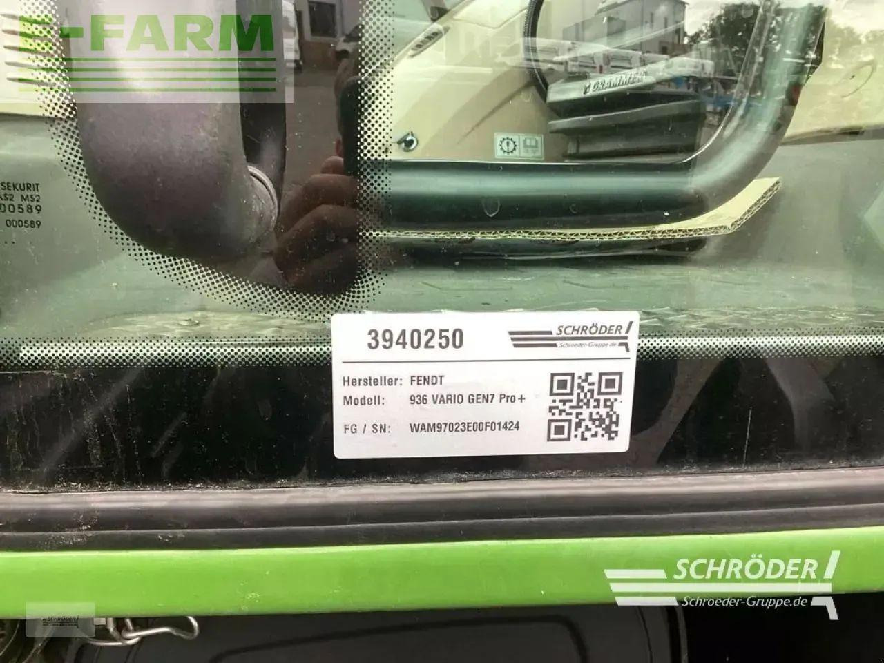 Трактор Fendt 936 vario gen7 profi plus ProfiPlus: фото 25