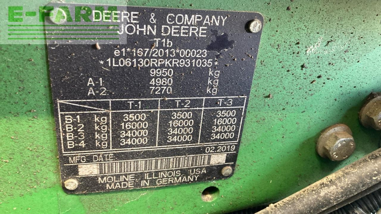 Трактор John Deere 6130R: фото 12