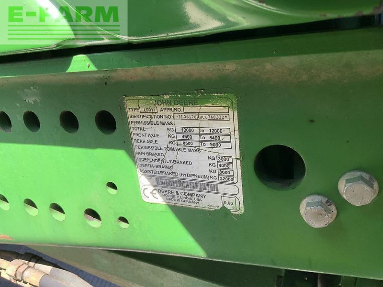 Трактор John Deere 6170r tractor (st23639): фото 15