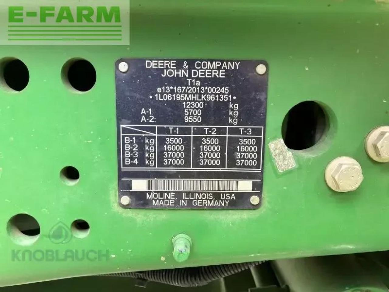 Трактор John Deere 6195m: фото 13