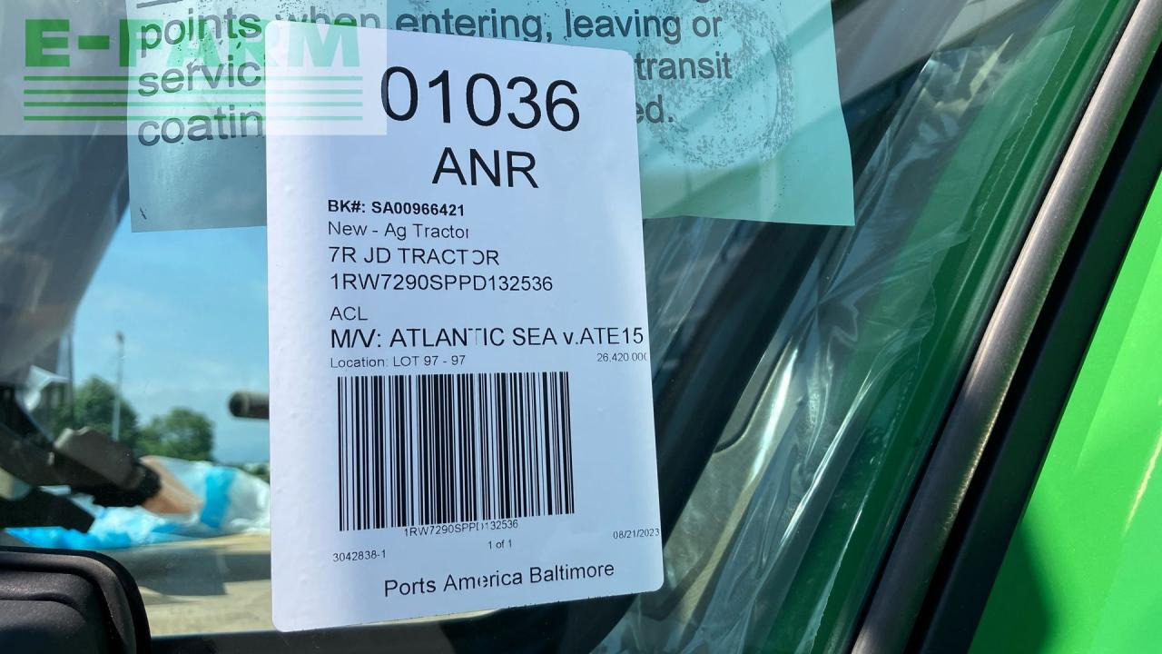 Трактор John Deere 7R 290: фото 14