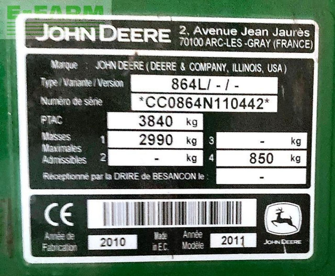 Пресс-подборщик тюковый John Deere 864 premium maxicut: фото 18