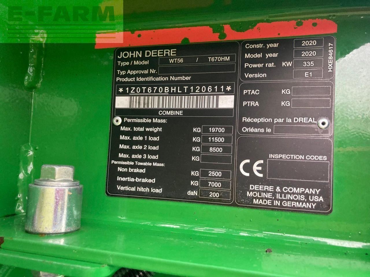 John Deere T670I HILLMASTER - Зерноуборочный комбайн: фото 4 John Deere T670I HILLMASTER - Зерноуборочный комбайн: фото 4