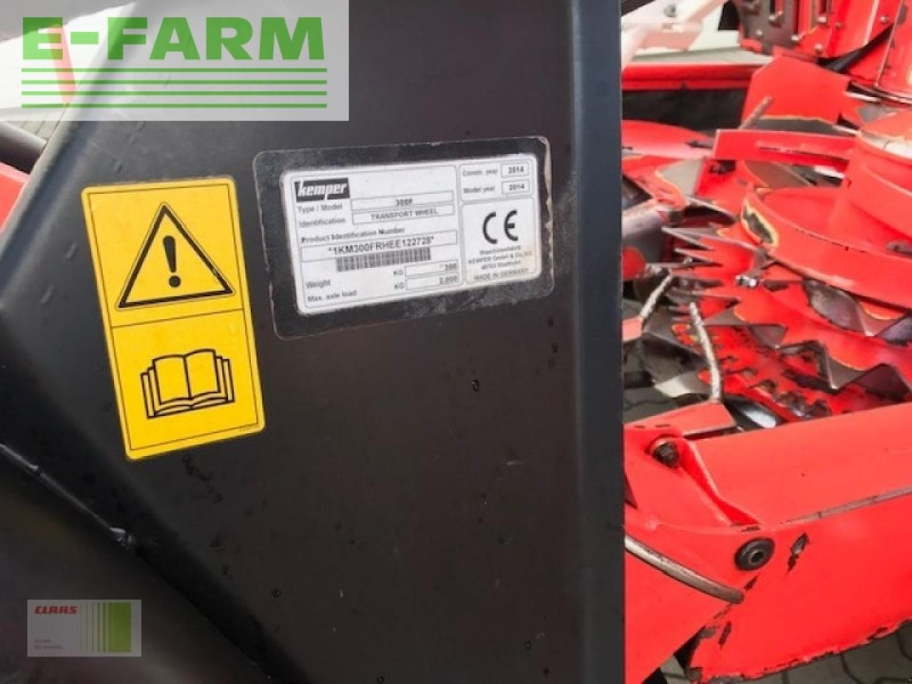 Оборудование для кормоуборочного комбайна Kemper kemper 375 plus cl: фото 6