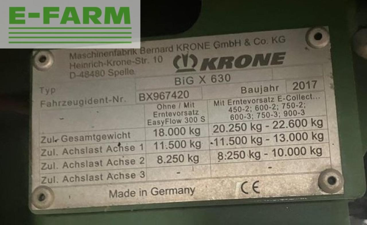 Krone big x 630 - Оборудование для кормоуборочного комбайна: фото 4 Krone big x 630 - Оборудование для кормоуборочного комбайна: фото 4