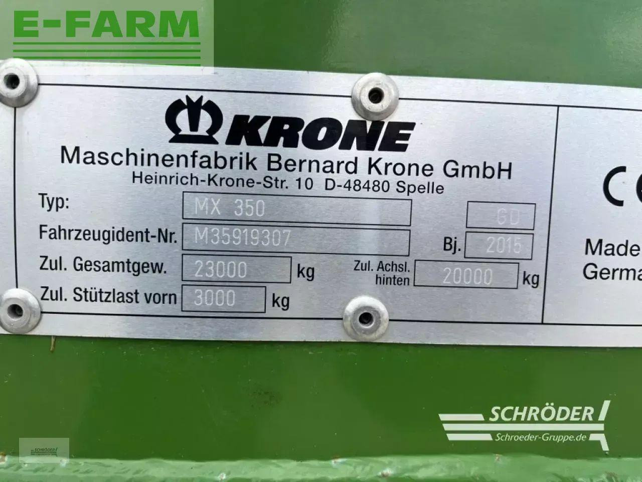 Самозагружающийся прицеп Krone mx 350 gd: фото 13