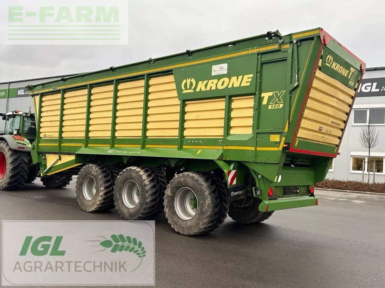 Krone tx 560 - Сельскохозяйственный прицеп-самосвал: фото 3 Krone tx 560 - Сельскохозяйственный прицеп-самосвал: фото 3