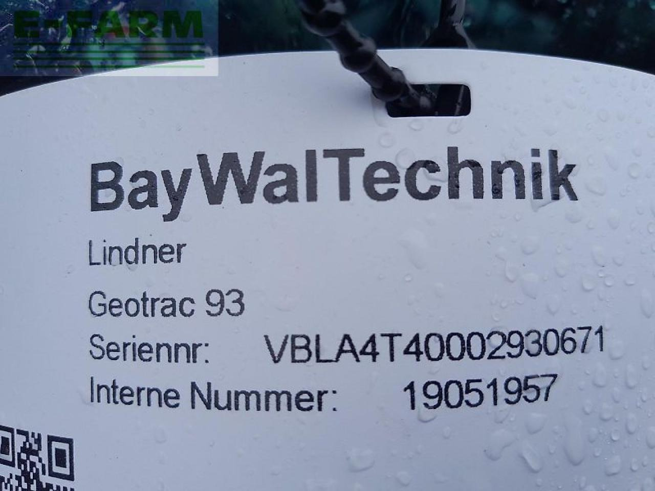 Lindner geotrac 93 - Трактор: фото 2 Lindner geotrac 93 - Трактор: фото 2