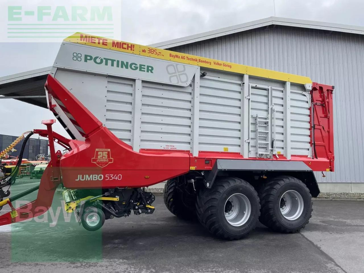 Pöttinger jumbo 5340 *miete ab 385€/tag* - Самозагружающийся прицеп: фото 1 Pöttinger jumbo 5340 *miete ab 385€/tag* - Самозагружающийся прицеп: фото 1