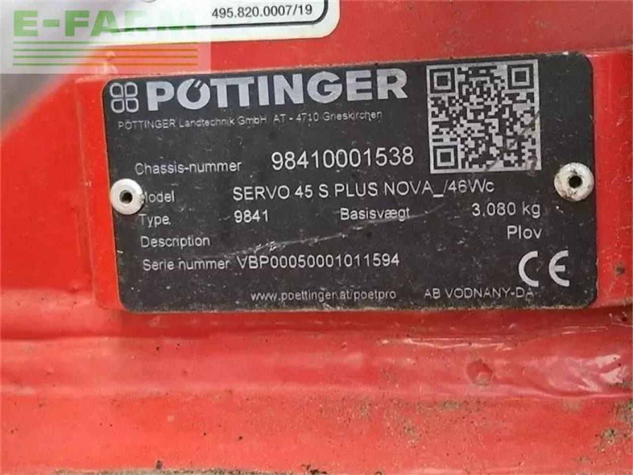 Pöttinger servo 45 s plus nova 6 furet - Плуг: фото 5 Pöttinger servo 45 s plus nova 6 furet - Плуг: фото 5