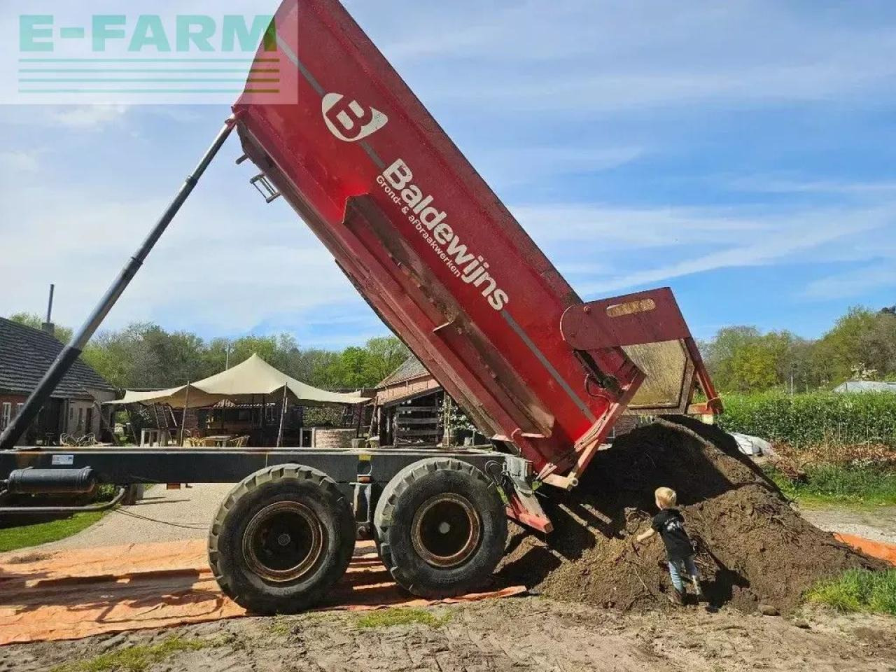 Rekord d23 grondkar kipper dumper zandkipper halfpipe krampe be-papiere - Сельскохозяйственный прицеп-самосвал: фото 1 Rekord d23 grondkar kipper dumper zandkipper halfpipe krampe be-papiere - Сельскохозяйственный прицеп-самосвал: фото 1