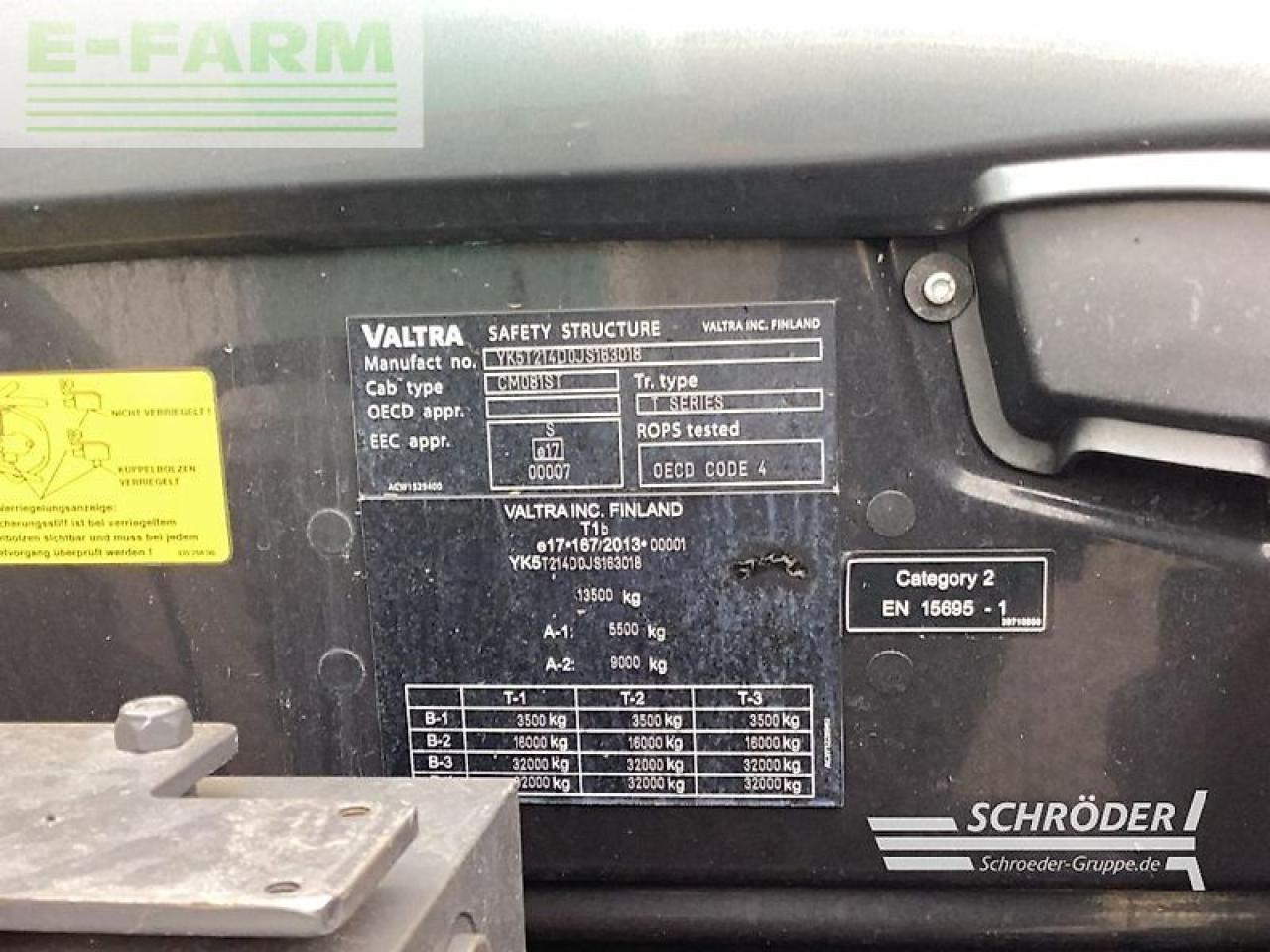 Трактор Valtra t 214 d smarttouch: фото 9