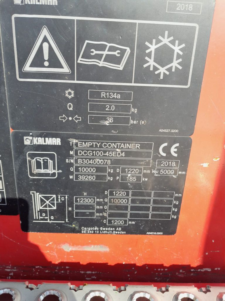 Kalmar DCG100-45ED4 - Ричстакер: фото 3 Kalmar DCG100-45ED4 - Ричстакер: фото 3