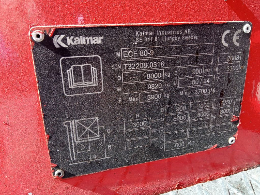 Kalmar ECE80-9 - Электропогрузчик: фото 5 Kalmar ECE80-9 - Электропогрузчик: фото 5