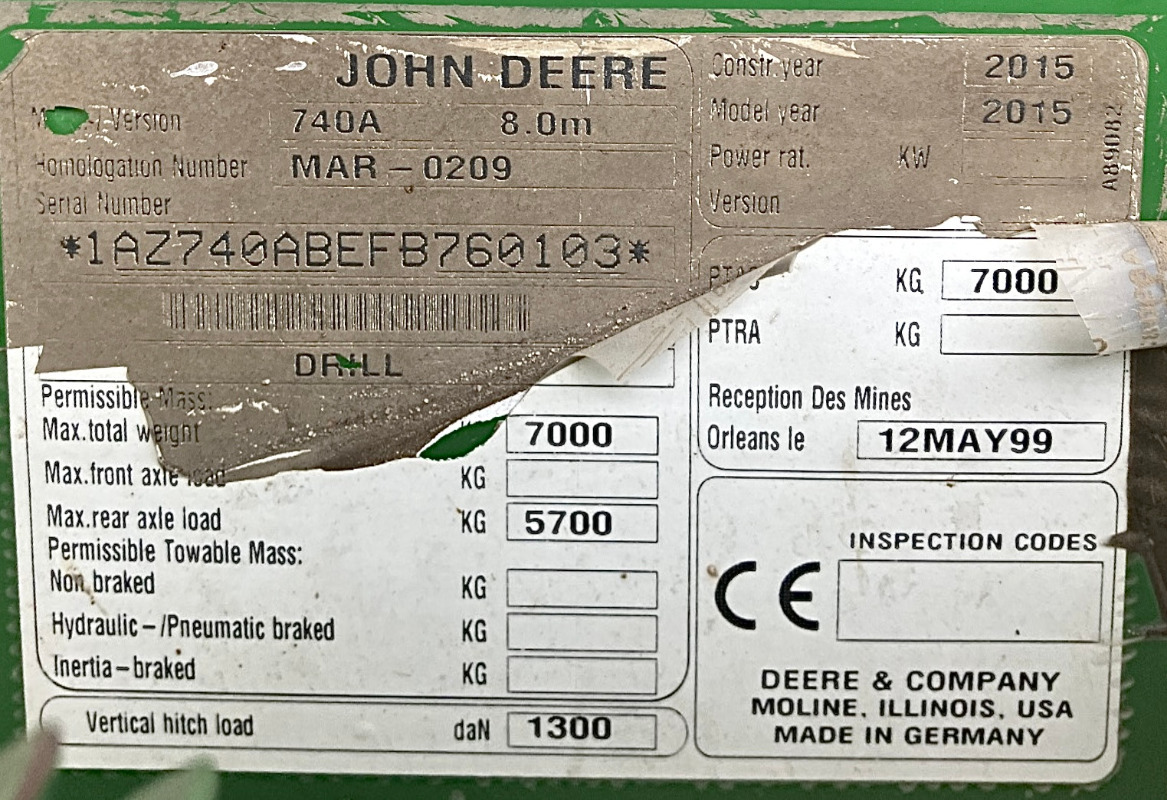 John Deere 740 A - Сеялка: фото 2 John Deere 740 A - Сеялка: фото 2
