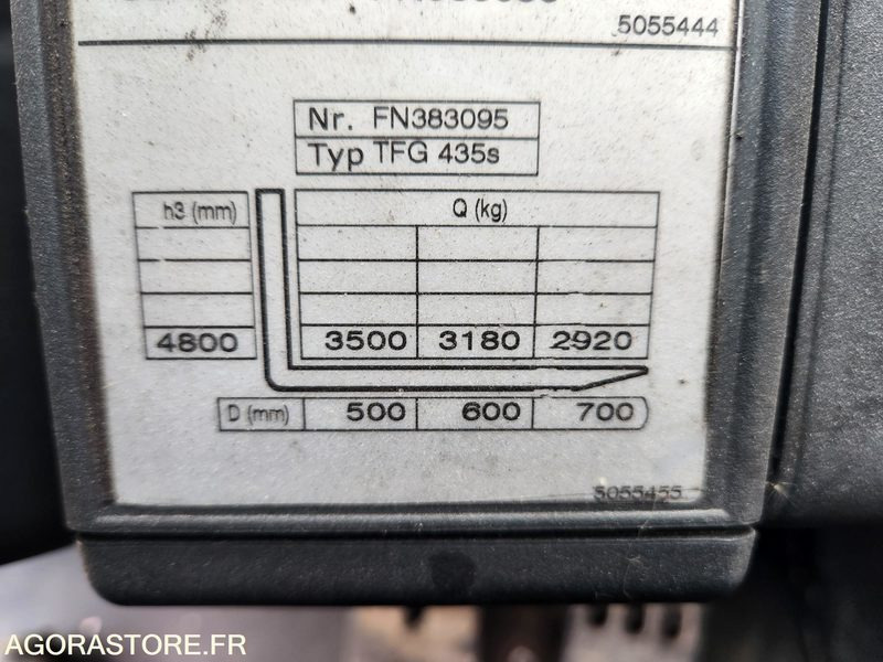 CHARIOT JUNGHEINRICH DFG 435s 480DZ - 2008 / 3260 HEURES - Вилочный погрузчик: фото 3 CHARIOT JUNGHEINRICH DFG 435s 480DZ - 2008 / 3260 HEURES - Вилочный погрузчик: фото 3