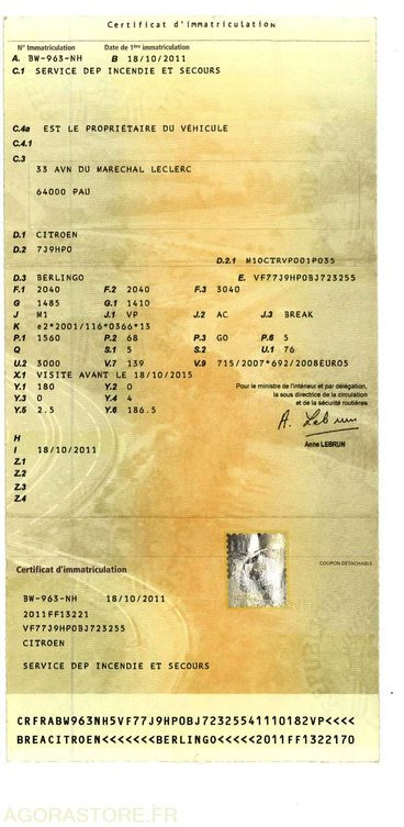 Легковой фургон CITROËN BERLINGO - 132745km - 2011: фото 10