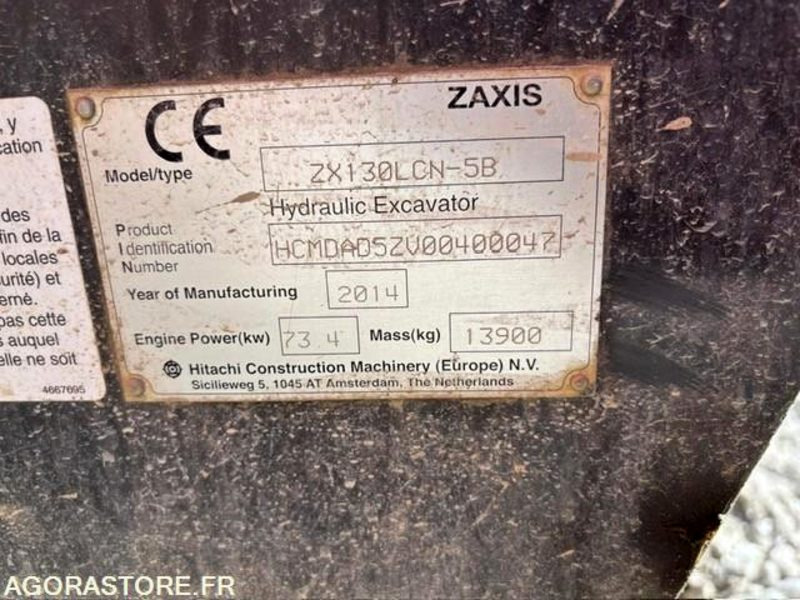 PELLE A CHENILLE ACIER HITACHI ZX130LCN-5B - Экскаватор: фото 4 PELLE A CHENILLE ACIER HITACHI ZX130LCN-5B - Экскаватор: фото 4