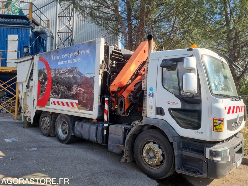 PORTEUR RENAULT 26t BOM GRUE de 2010 - 348000 km (r30074) - Мусоровоз, Автоманипулятор: фото 1 PORTEUR RENAULT 26t BOM GRUE de 2010 - 348000 km (r30074) - Мусоровоз, Автоманипулятор: фото 1