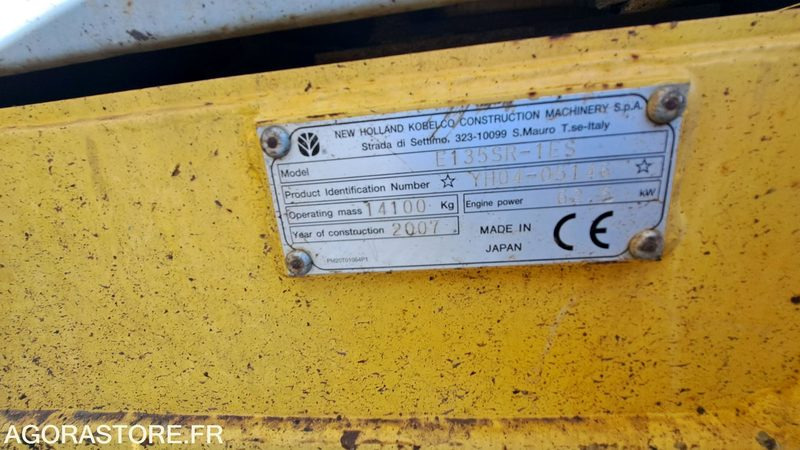 Pelle New Holland E135SR-1ES Diesel 2007 - Гусеничный экскаватор: фото 4 Pelle New Holland E135SR-1ES Diesel 2007 - Гусеничный экскаватор: фото 4