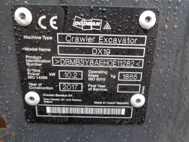 Doosan DX19 в лизинг Doosan DX19: фото 9