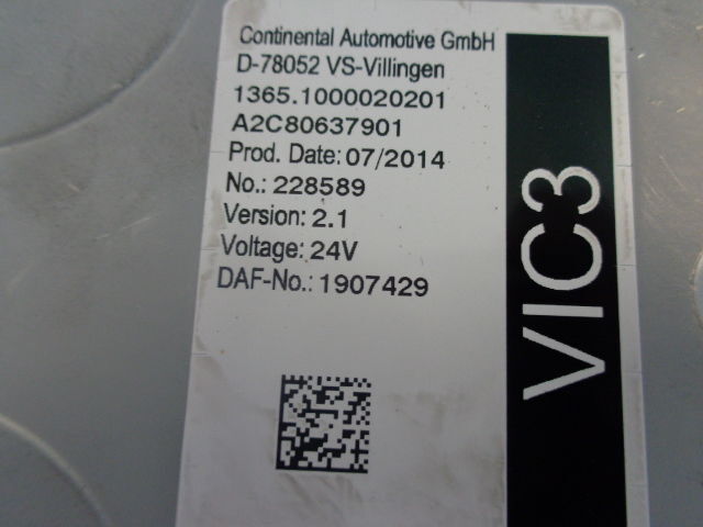 DAF VIC3 control unit - Блок управления для Грузовиков: фото 3 DAF VIC3 control unit - Блок управления для Грузовиков: фото 3