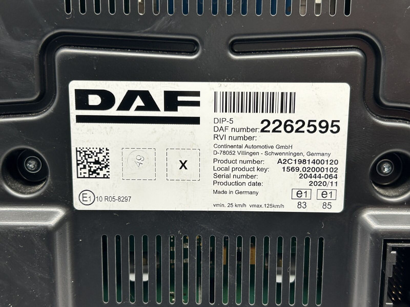 DAF instrumental cluster - Приборная панель для Грузовиков: фото 3 DAF instrumental cluster - Приборная панель для Грузовиков: фото 3