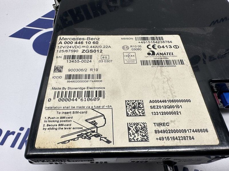 Mercedes-Benz telematic fleetboard tiirec A0004462160 - Блок управления для Грузовиков: фото 3 Mercedes-Benz telematic fleetboard tiirec A0004462160 - Блок управления для Грузовиков: фото 3