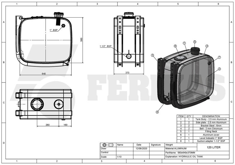 Новый Бак для гидравлической жидкости для Грузовиков Onbekend: фото 6