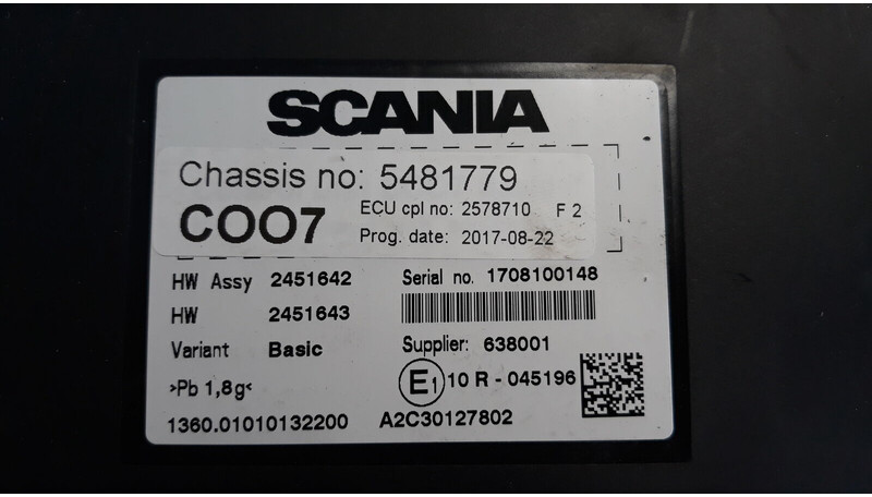 Scania R - Блок управления для Грузовиков: фото 4 Scania R - Блок управления для Грузовиков: фото 4