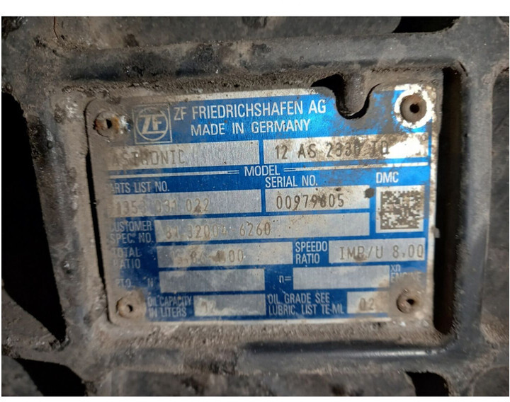 ZF 12AS2330TD - Коробка передач для Грузовиков: фото 5 ZF 12AS2330TD - Коробка передач для Грузовиков: фото 5