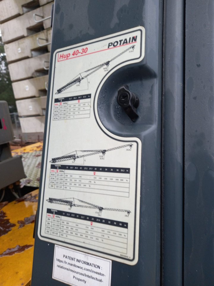 Potain HUP 40-30 - Быстромонтируемый башенный кран: фото 5 Potain HUP 40-30 - Быстромонтируемый башенный кран: фото 5