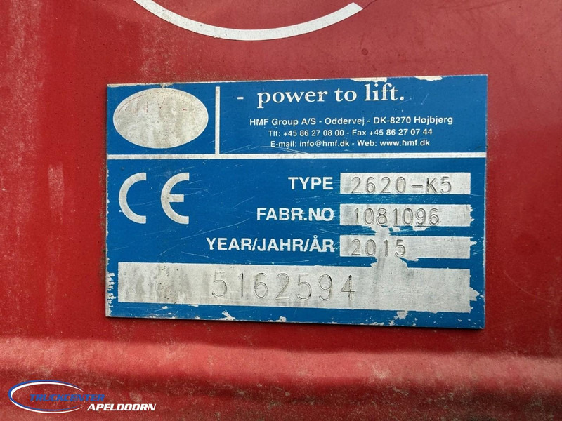 HMF 2620 K5 Afstandsbediening, 2x Extra functie - Кран-манипулятор: фото 5 HMF 2620 K5 Afstandsbediening, 2x Extra functie - Кран-манипулятор: фото 5